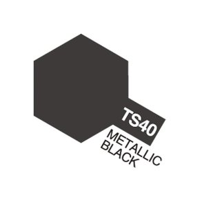 TS-40 Metallic Black, spray 100 ml - Tamiya